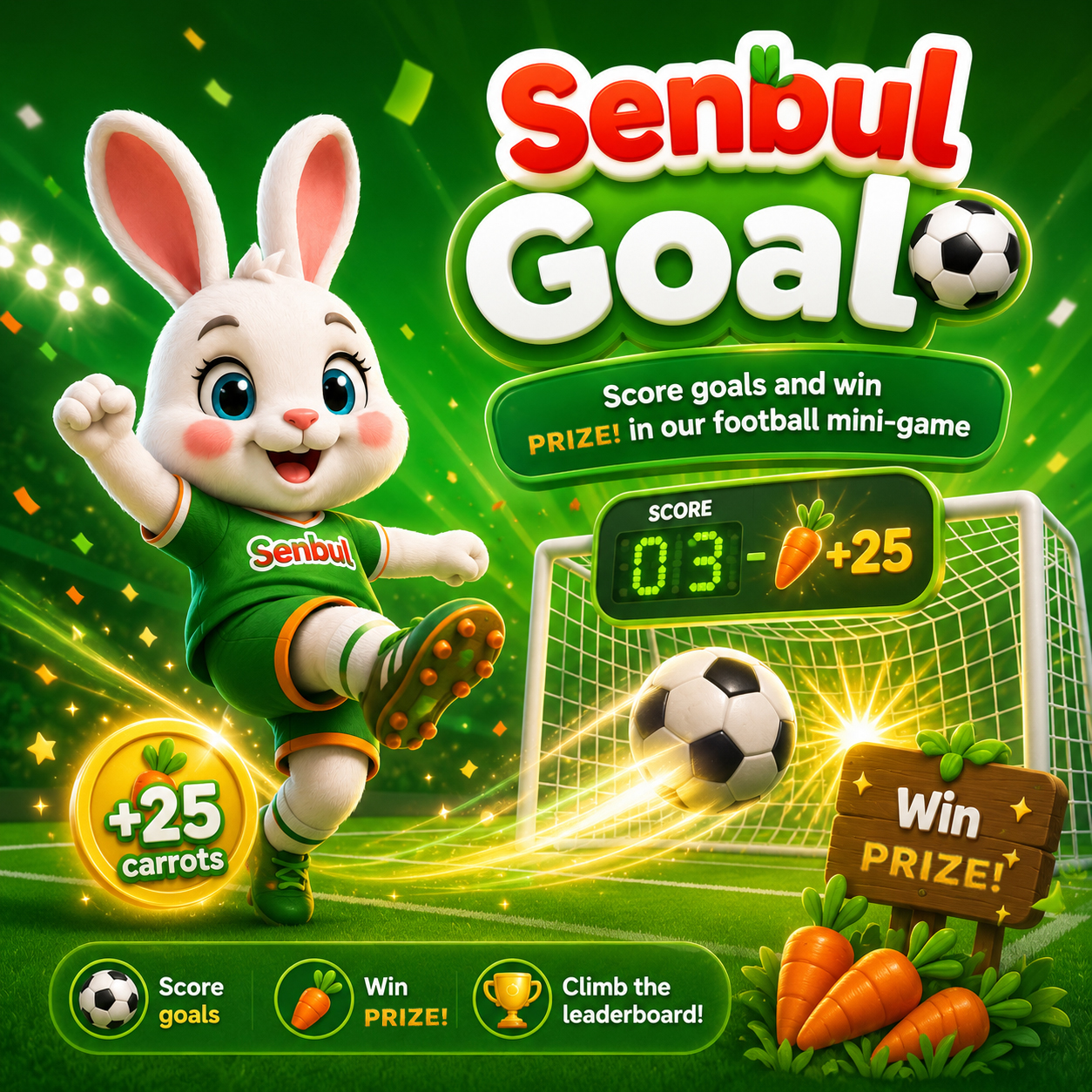 Senbul Goal football mini-game