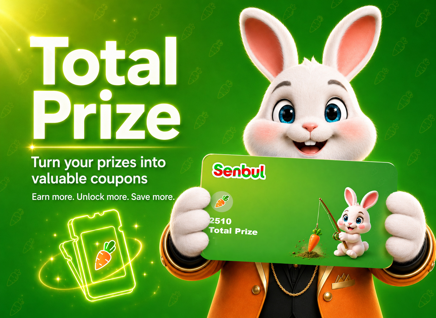 Senbul Card showing total Prize balance for unlocking rewards